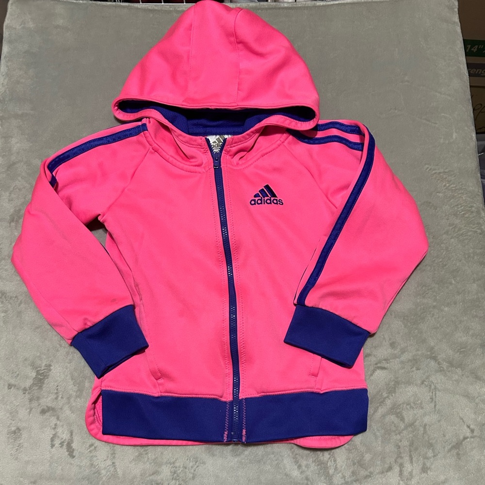 Adidas Kids Hoodie in Pink and Purple